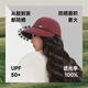 Beneunder sun hat women's sun hat 25 new detachable hair protection wig hat long straight hair peaked hat sun hat fashion