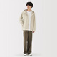 MUJI men's waterproof hooded jacket men's long-sleeved jacket autumn 25 men's AD0X5A5A ivory M (170/92A)