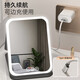 Xiaomi Monkey Makeup Mirror Portable Beauty Mirror with Light Large Size Bedroom Student Dormitory Desktop Makeup Mirror Internet Celebrity HD Smart Fill-in Light Makeup Mirror National Day Gift for Girlfriend and Wife Popular Recommendation LED Light Three-Color Stepless Dimming + Foldable
