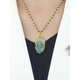 Pang Donglai Quality Golden Branch Jade Leaf Pendant Retro Retro Ожерелье 2025 Новая легкая роскошная ниша нефрита -свитер сети женский большой золотой ветвь нефритовый подвесной ожерелье нефритового листа листья