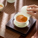 SUSHI CERAMICS Jade Jade Kung Fu Tea Set Mutton Fat Jade Ceramic Three-Cai Covered Bowl Celadon Gift Box