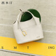 Ximuting Chenxiao White Bucket Bag 2025 Новая женская сумка сумочки ленивая и слабая сумка для плеча шоколад коричневый