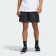 Adidas (adidas) clover Männerhose Frauenhose 2025 Herbst neue Sporthosen Ehepaar atmungsaktives Komfort Shorts JC7658/Schwarz/Weiß M