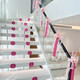 
Yonghuan Wedding Stair Handrail Decoration Wedding Room Layout Set Engagement Men's Indoor Wedding Supplies Collection Wedding Flower B3892-Big Red Pearl Ice Wire Cloth 4 meters