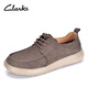 
Qile genuine leather clark men's shoes new genuine leather lace-up casual toe-layer cowhide-skin breathable commuter thick sole wear-resistant dad shoes light brown 40