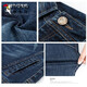 Holzspecker hohe Taille große Stretchjeans für Frauen im Herbst und Winter Neue lose koreanische Version von Mutter Harem Hosen lässige Karotte Lange Hosen 829 Dunkelblau Single Hosen M Empfohlen 90-105 Jin [Jin gleich 0,5 kg]