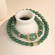 [Sélection stricte de l'approvisionnement en cristal] Crystal Crystal Green Bracelet Double cercle Crystal Crystal Crystal Gift Bracelet pour femmes Z1483 Green Strawberry Crystal Double Circle Bracelet