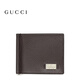 Gucci (GUCCI) New Season CO Light Luxury Men's Signature Wallet Brown One Size