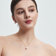 Duyi Classic Princess Diana Style Elegant Freshwater Pearl Pendant Women's S925 Silver Pearl Necklace Single Gift Silver Holder Delicate 10-11mm