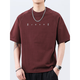 Vancl Eslite's new spring high street trend brand pure cotton ice silk short-sleeved T-shirt for men 2025 summer loose large-size T-shirt T9902 black M 100-120Jin [Jin equals 0.5 kg]