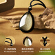 Chinese gold water drop necklace men's transfer bead crystal obsidian pendant Chinese Valentine's Day gift for boyfriend and husband's birthday Jingsuda - water drop braided rope obsidian necklace
