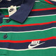 Camiseta Nike (Nike) Camiseta Hombres de primavera y verano Polo de solapa de manga corta de primavera y verano Camisa transpirable Captical de tenis blanco Algodón puro Hombres de manga corta FN3897-410 Rayas azules y verdes M
