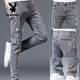 Playboy (Playboy) Jeans Slim Feet Pants de hombres rasgados de moda de moda