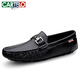 
CARTELO hollow bean shoes for men's summer new breathable men's genuine leather business casual leather shoes men's leather sandals MT9905a-black 38