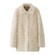 MSBEAST Beast Miss Imported Tuscan Fur Coat Women's Silhouette Lamb Fur Grass丨Search for Simple Landscape White M