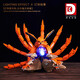 DK DEKE 5012 NINE-TAILLED FOX DRONN DRAGON ORNAMENT TRENDY TOYS ASSELL'S ASSEMBLAGE Small particules Building Blocs Toys Deke 5012 Neuf-Tail 1480 grains [Exquise Box Box Boîte