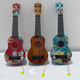 
GQP Children's Ukulele Small Guitar Large Size Playing Simulation Beginner Music Instrument Baby Music Toy Model Imitation 21 Inch Orange Wood