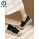 
Woodpecker thick-soled fisherman shoes for women 2025 summer thin hollow cloth shoes lace mesh breathable and high casual single shoes for women JST 1283 khaki (heel height 4CM) 35