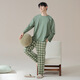 Yalu Classe A Xinjiang Cotton Men's Pyjamas 96% Coton Spring à manches longues et à l'automne Casual grande taille d'extérieur Nantong Home Clothing's Suit's 5S2677 [7A anti-marins] l [Coton doux et respirant]