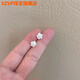 VZVP Old Phoenix New Ear Hole 999 Pure Silver Small Earrings Geometric Simple Ear Bone Nails Hypoallergenic Cold Wind C613+C614 Twelve Piece Set 24 Old Phoenix Fat Donglai