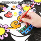 Weizhou Kite DIY handmade material bag blank painting coloring children's hand-painted breeze easy to fly 2025 new DIY Kite style random delivery supporting material bag