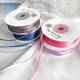 Yonghuan M verschlüsselte doppelseitige Polyester-Gurtband Hochzeitsknot Making-Geschenkmaterial Verpackung Ribbon Ribbon Alter Gold Reis/Roll #693