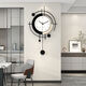 Jiujiuda moderne einfache Wanduhr Wohnzimmer ohne Stempel zu Hause Esszimmer Stille dekorative Uhr Kreative Uhr High-End-Sinn Wandhänge WM1048 Große Größe [44x74cm]