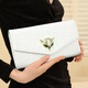 Jingtao High-End-Clutch-Tasche für Frauen-Clutch-Beutel 2024 Neue Sommermodemettemperament Handtasche Handtasche Handgröße Schwarz 26,5 cm lang * 14 cm hoch