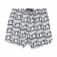 Armani/Armani EA7 Alphabet Alphabet Fashion Pantalones Pantalones de playa Cortos informales 7M000510 AF13062 Negro/Blanco FC123 M