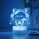 Xingtang Danzi Party Atmósfera periférica luces Baker modelando luces nocturnas coloridas al lado de la cama para enviar a los niños 3899-2 Baker Cracked Remote Control 16 Color de regalo Embalaje