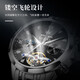 OLEVS (OLEVS) Switzerland certified top ten watches for men fully automatic mechanical watches for men's watches for men's luminous waterproof hollow men's watches for OLS6621 steel strip book black Free lettering Lifetime warranty
