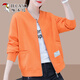 
Woodpecker baseball uniform women's short jacket versatile temperament 2025 spring and autumn new sweatshirt small jacket top green M (recommended 100 Jin [Jin equals 0.5 kg])