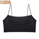 Modal spaghetti strap tube top bra for women, push-up, anti-exposure, small breasts, big and thickened, fixed cup, beautiful back strap bra, skin color, fixed cup, M 3CM thickened, 85-105Jin Jin is equal to 0.5kg