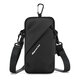 Event-level sports arm bag, multi-functional running mobile phone storage bag, fitness wrist arm bag, casual cross-body bag black, cross-body bag black