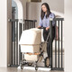 Treppe Leitplanke Kindersicherheitstür Baby Lagentür Tür Tür Becken Babygeländer Zaun Zaun [fett und verdickt] anwendbare Breite 97-104 cm 103 Höhe [Frosted Black]