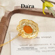 Dara beeswax pendant for women, raw stone full of honey, chicken oil yellow 925 old wax pendant, Russian material, practical Chinese Valentine's Day gift