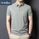 
Goldlion 2025 ice silk short-sleeved men's T-shirt middle-aged dad outfit summer thin casual breathable striped polo shirt men dark gray 15286 2XL 54 recommended weight 160-175 Jin [Jin equals 0.5 kg]