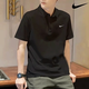 耐克（NIKE）黑色POLO衫冰丝短袖速干翻领T恤夏季 黑色FN3895-010  纯棉针织 S 100-120斤