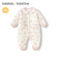 Balabala children's clothing baby jumpsuit baby romper 2025 thickened fart cover sweet floral 208425133206