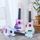 
ALOHA Ukulele Beginners Men, Girls, Students, Children's High-Precision Instrument Small Guitar Fresh Graffiti Painting Graffiti-Purple 21 Inches