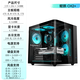 Shuoyi Kunpeng CH2+ CH3+ desktop computer ATX main case white side transparent curved glass sea view room small size chassis case game e-sports 240 water cooling curved glass Kunpeng CH2+ black