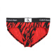 Calvin Kleinck Herren einfache 3-Pack-Slips NB3527A Red Black DRM One Size [9,5% Rabatt, Originalpreis 315]