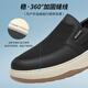 
Seven Wolves men's shoes summer mesh shoes breathable and odor-proof men's casual shoes one-foot pedaling shoes soft sole height-enhancing sports shoes black 9902 38