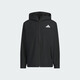 Adidas water-repellent woven hooded jacket for men and women in autumn Adidas official light sports black S