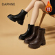 DAPHNE Daphne short boots women's shoes winter Martin boots 2026 new popular spring versatile plus velvet thick-soled Chelsea boots