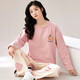 
Coolzone pure cotton pajamas for women in spring and autumn long sleeves two-piece summer autumn and winter 2025 new cute cotton home clothing set long set g9928 single size women m size weight 75-95 Jin [Jin equals 0.5 kg]