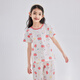 
DEESHA [7A antibacterial cotton mesh jacquard] Girls' thin short-sleeved pajamas set soft cotton skin-friendly air conditioning suit