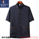 Specht Tang Anzug Herreneis Seide kurzärmeliger Anzug Sommerkleidung mittleren Alters und älterer Großvater Hanfu Dad Chinesischer Stil Herrenübung Kleidung hellgrau [Anzug] 2xl 42 (Empfohlen 160-175 Jin [Jin gleich 0,5 kg])