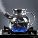 Nordic style high borosilicate heat-resistant glass teapot flower and fruit teapot cold kettle electric ceramic stove teapot 1000ml light luxury steel lid Sijia teapot 1800ml
