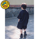 G.DUCKKIDS boys summer short-sleeved shirt set 2025 new flash diamond small and medium-sized children's baby Korean style two-piece set trendy and cool vest + shirt + shorts three-piece set 150 [height 146-15565-7
